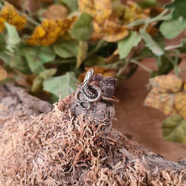 Medieval Bronze Snake Ring