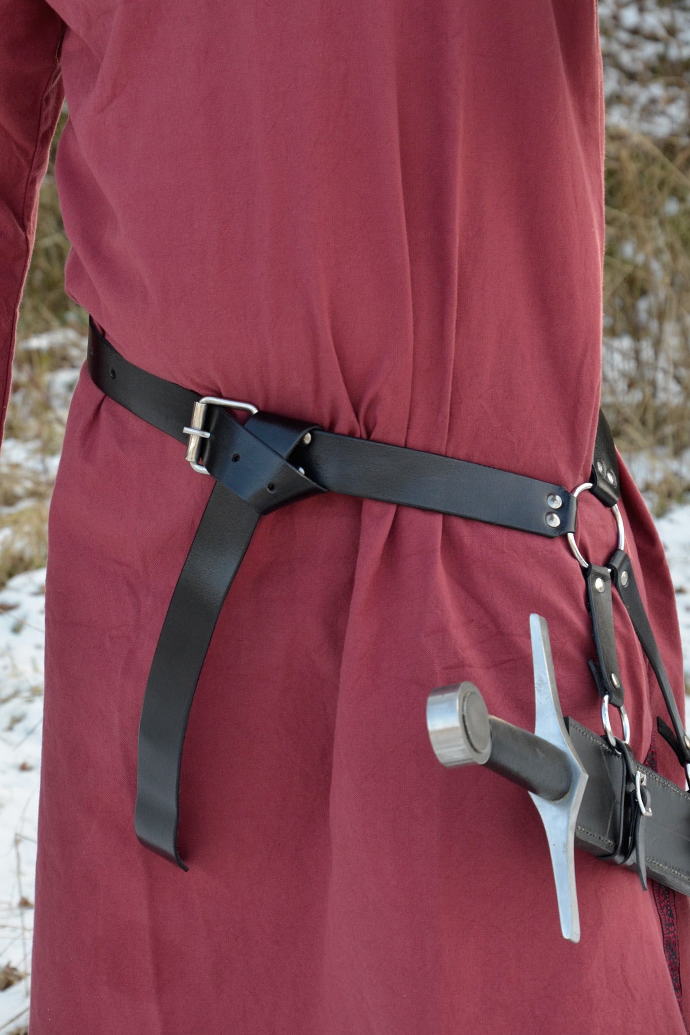 Mittelalter Schwertgürtel Krieger aus Leder