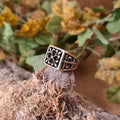 Medieval Signet Ring Knight's Cross made of Bronze