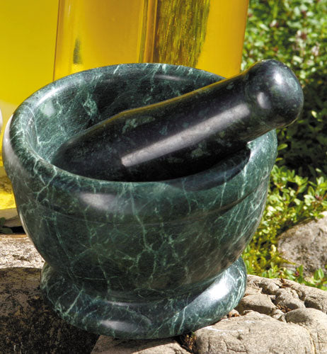 Mortar made of serpentine