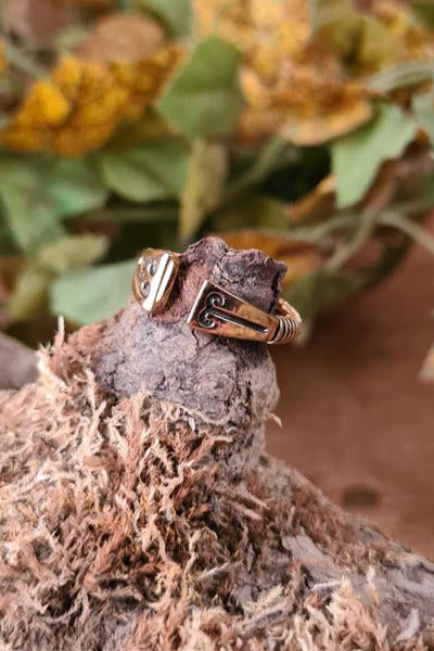 Offene Wikinger Ring Helgi aus Bronze