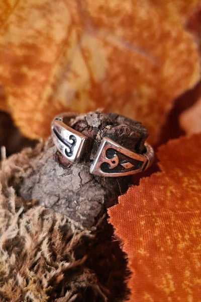 Open Viking Ring Helgi made of Silver