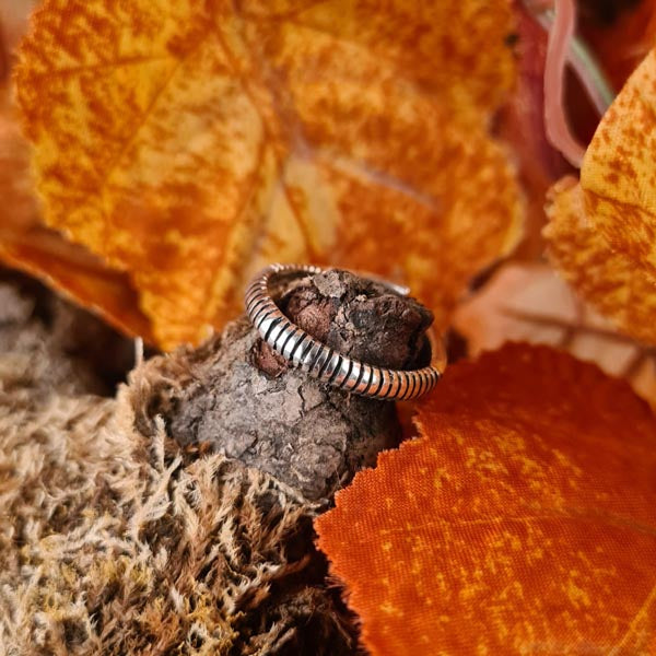 Open Viking Ring Helgi made of Silver