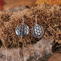 Flower of Life Dangle Earrings in 925 Sterling Silver