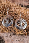 Ohrhänger Weltenesche Yggdrasil aus Sterling Silber