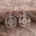 Celtic Cross Bronze Earrings