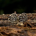 Sterling Silver Celtic Heart Stud Earrings