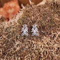 Ear studs Moesgaard Mask made of silver