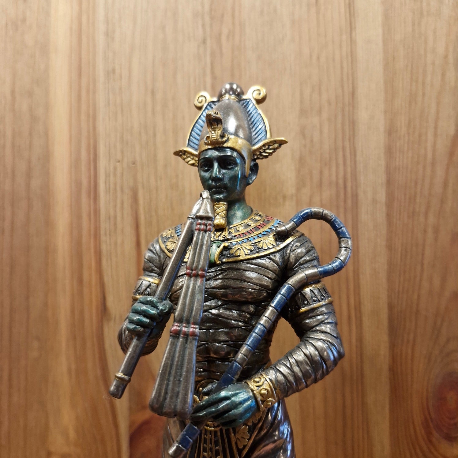 Osiris Ägyptischer Gott der Unterwelt - handbemalt