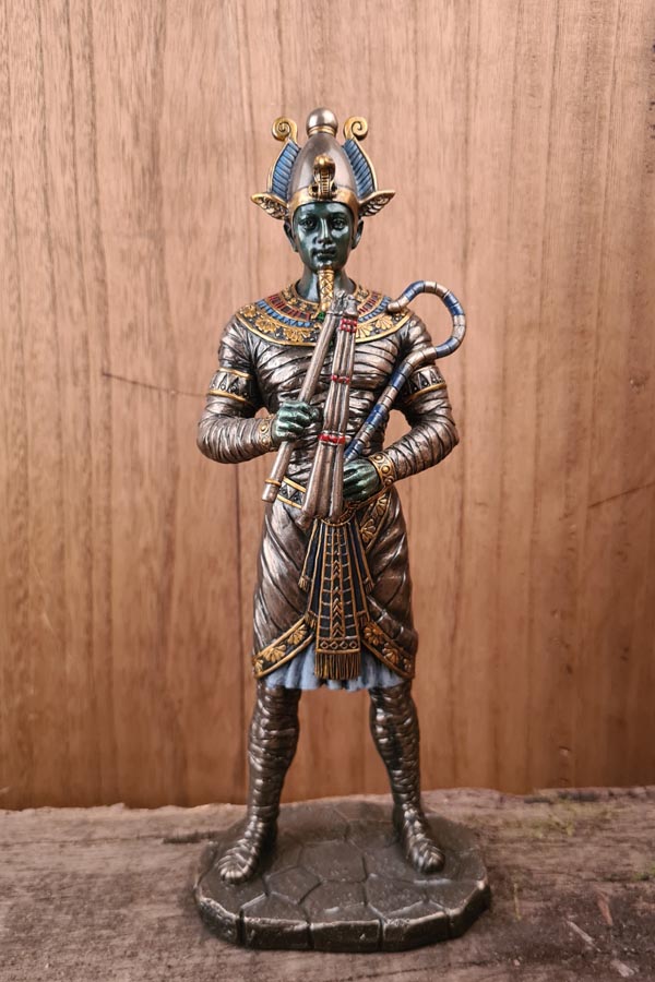 Osiris Ägyptischer Gott der Unterwelt - handbemalt