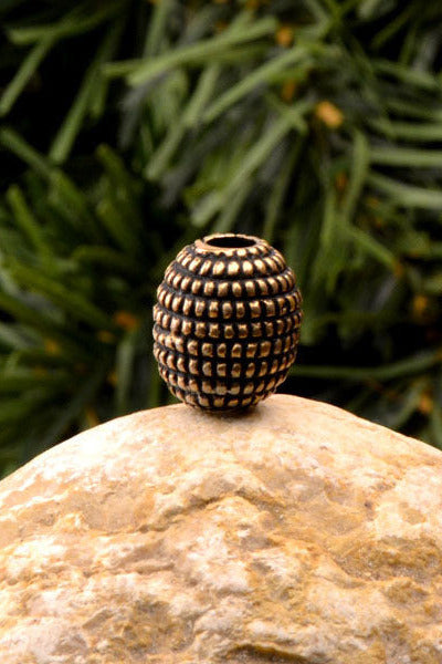 Oval Viking Bronze Bead