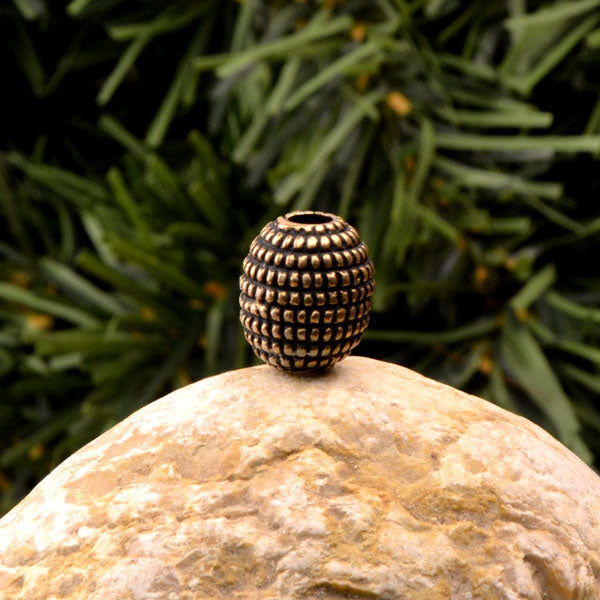 Oval Viking Bronze Bead
