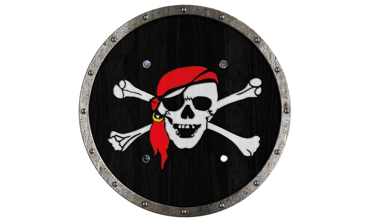 Piratenschild für Kinder aus Holz