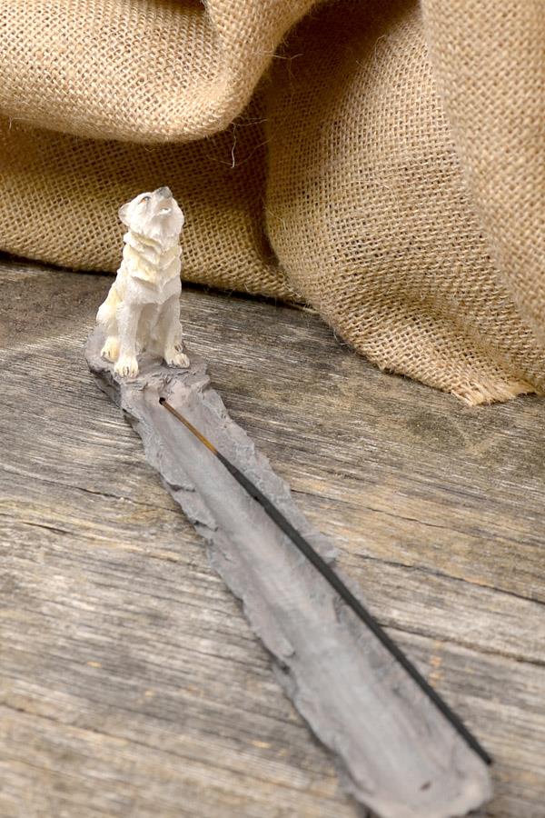 Räucherstäbchenhalter Wächter des Nordens handbemalt
