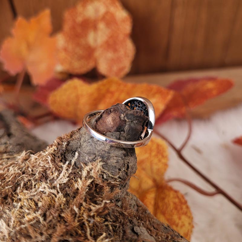 Yggdrasil World Tree Ring in Silver