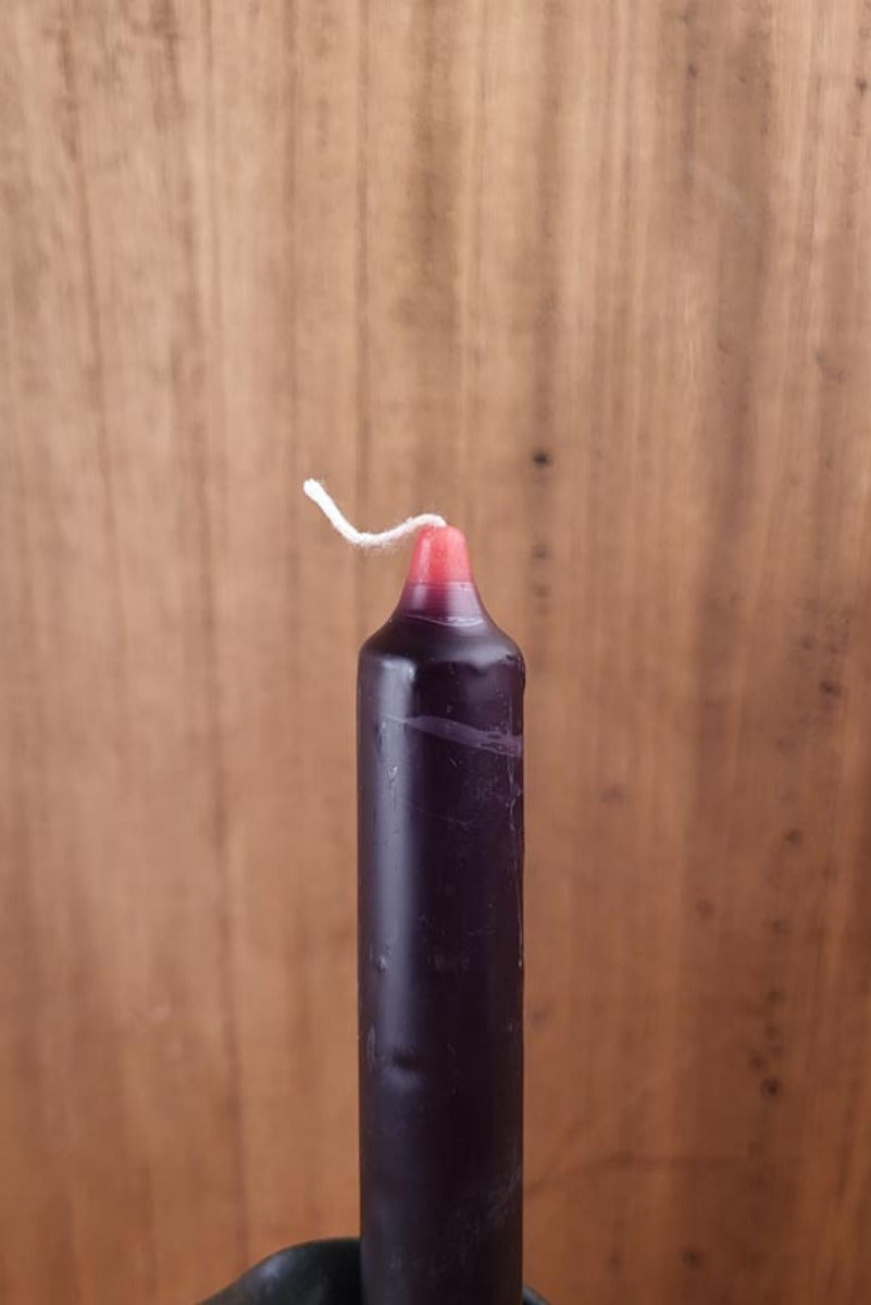 Ritual candle black red