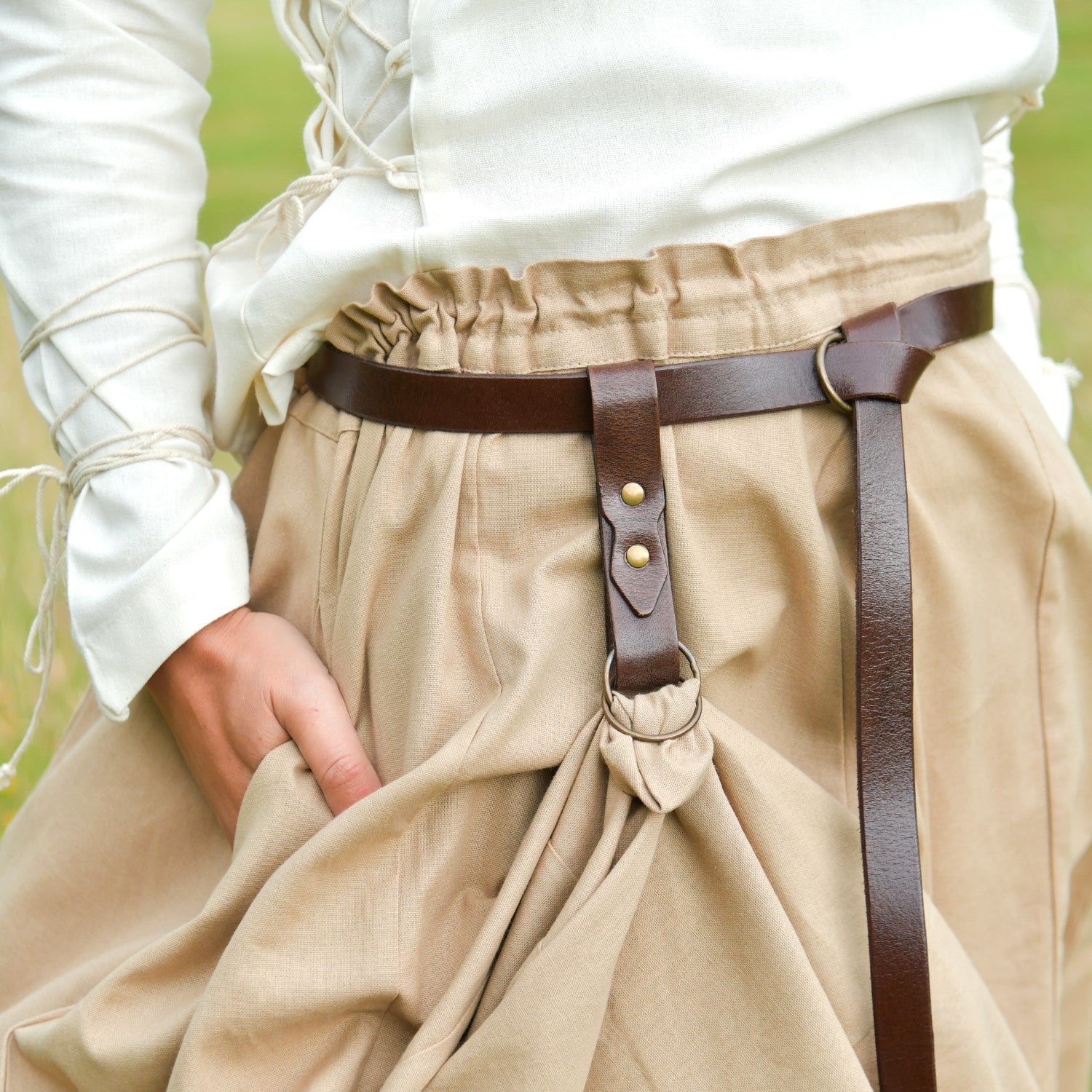 Rockzipfelhalter aus Büffelleder