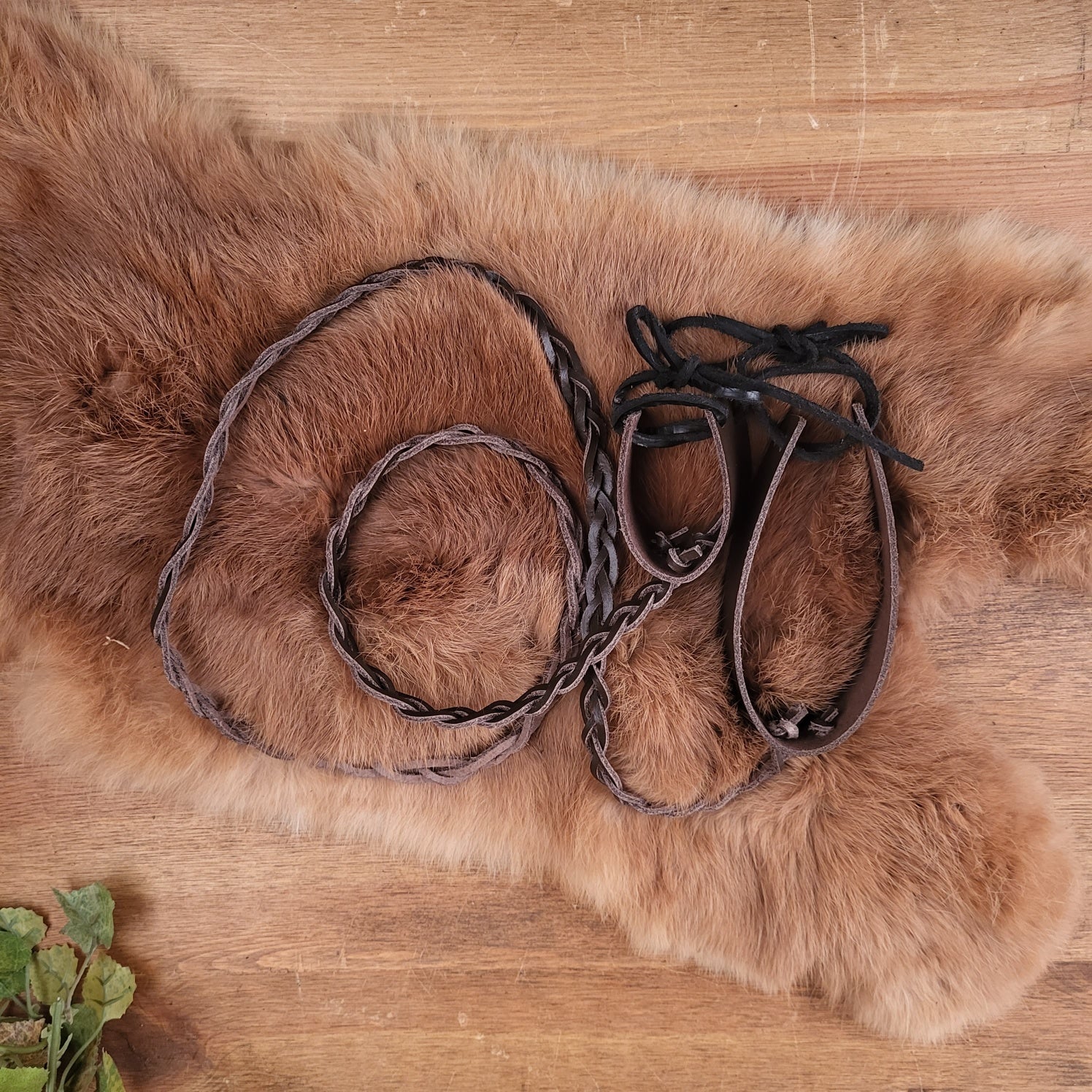 Rufhorn- & Trinkhornhalter aus Leder zum Umhängen