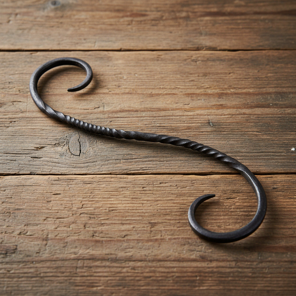 Steel S-hook - hand-forged