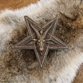 Gothic Baphomet Pentagram Box - bronzed