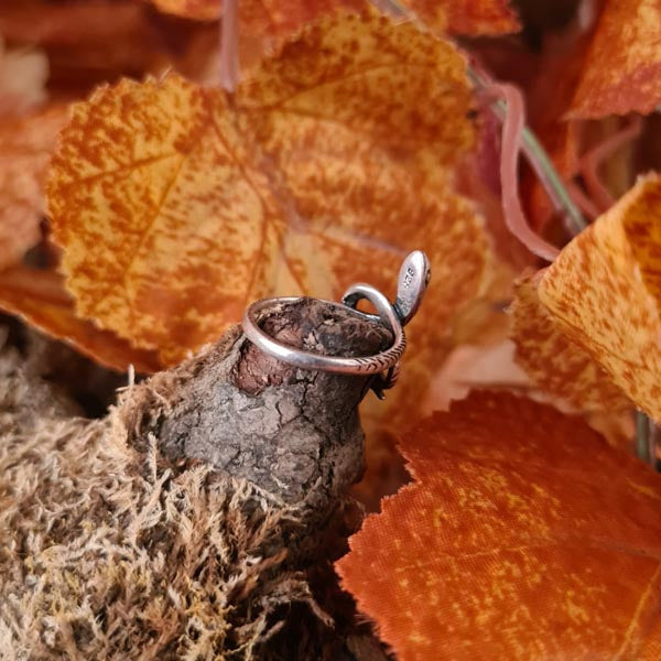 Silver snake ring