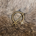 LARP Messingfibel mit Kreuzenden