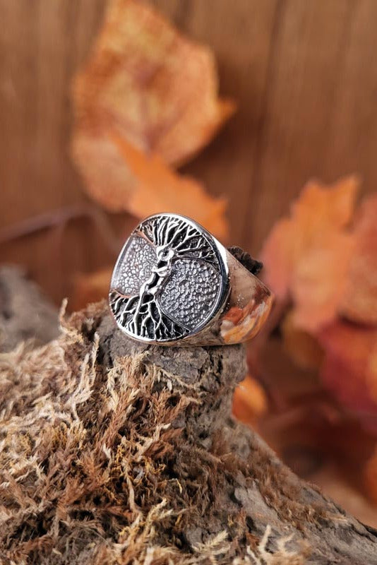 Silver Tree of Life Ring