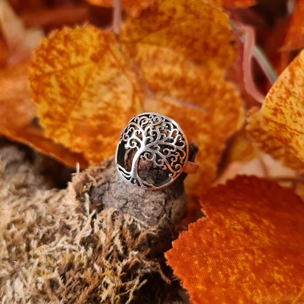 Ring Lebensbaum aus Silber