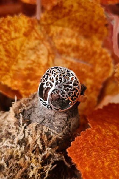 Ring Lebensbaum aus Silber