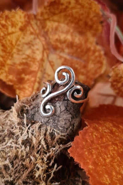 Silver Ring Spirals