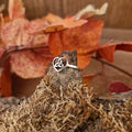 Silver ring Triquetra Heart