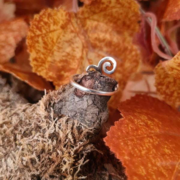Silberring Spiralen