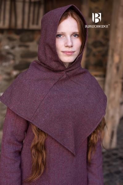 Skjoldehamn Hood Knud in herringbone pattern by Burgschneider