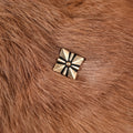 Late Medieval bronze square belt fitting for 2 cm strap - replica