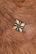 Late Medieval bronze square belt fitting for 2 cm strap - replica