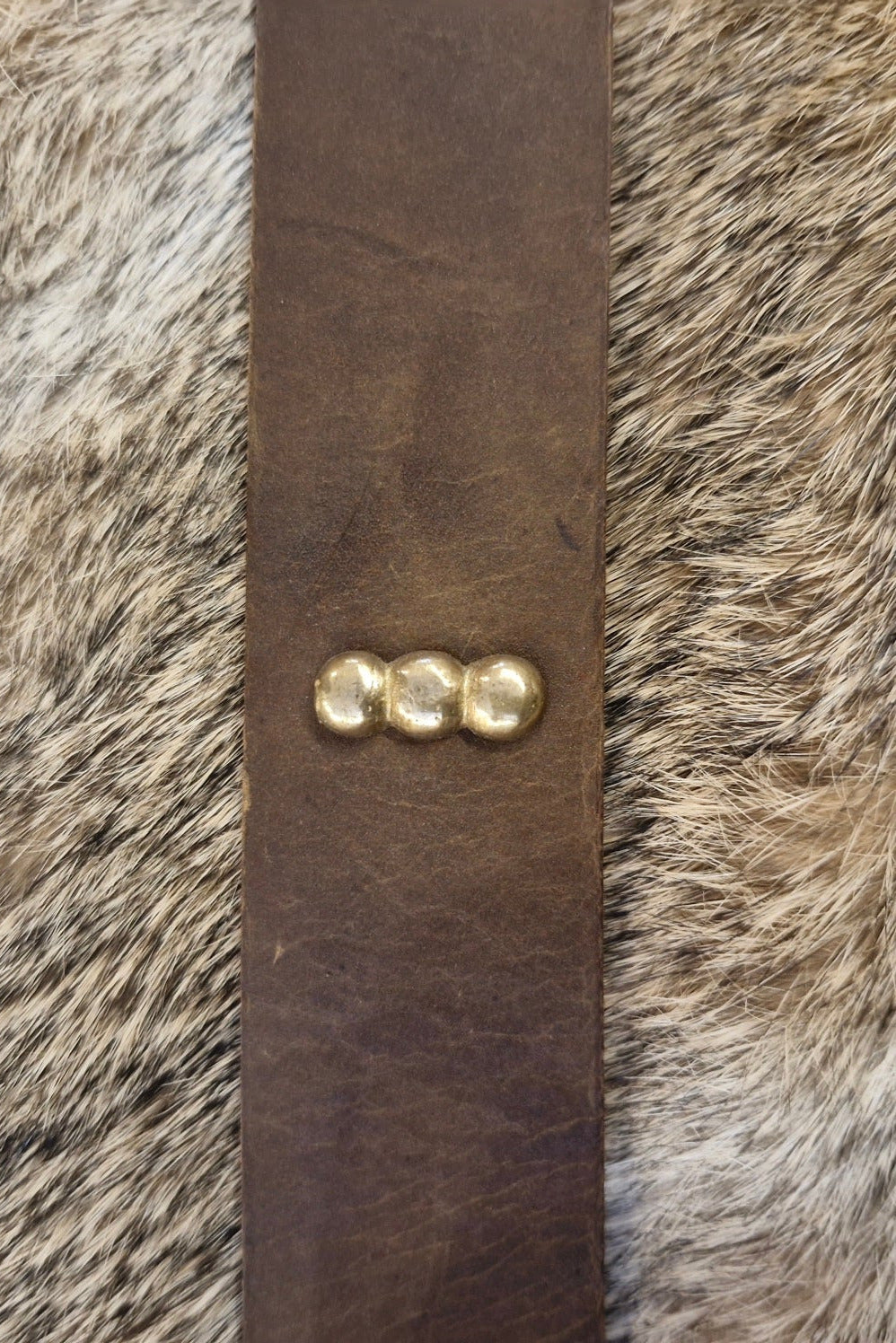 Late Medieval Decorative Rivet Belt Separator made of Brass