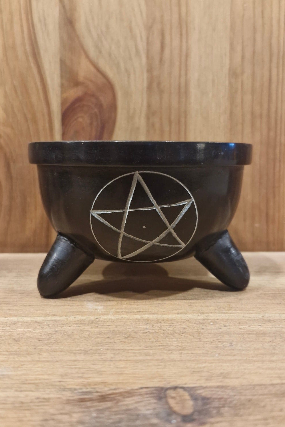Specksteinschale zum Räuchern mit Pentagramm