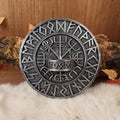 Teelichthalter Vegvisir mit Runen für die Wand
