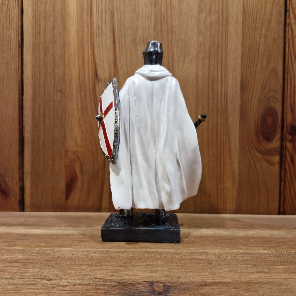 Templer mit Kriegsaxt und Schild - handbemalt