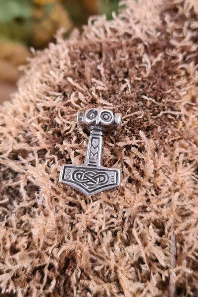 Thors Hammer Anhänger Thorfinn aus Silber