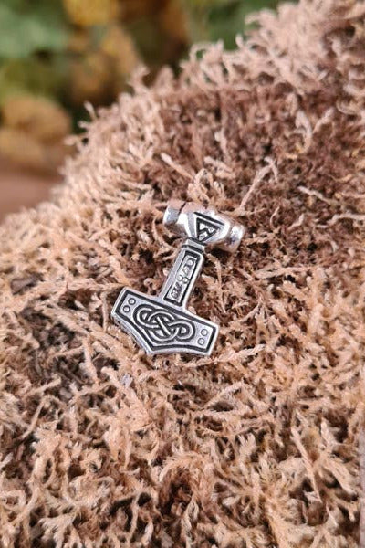 Thors Hammer Anhänger Thorfinn aus Silber