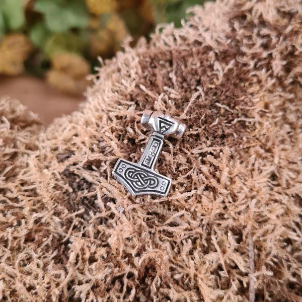 Thors Hammer Anhänger Thorfinn aus Silber