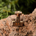 Thors Hammer mit Binderunen aus Bronze