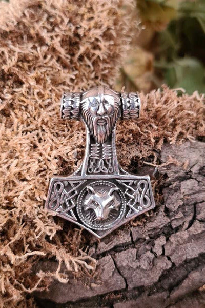 Thor's Hammer Norseman in Silver
