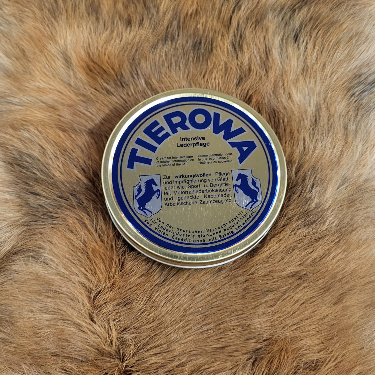 Tierowa Lederfett Dose mit 100 ml für intensive Lederpflege