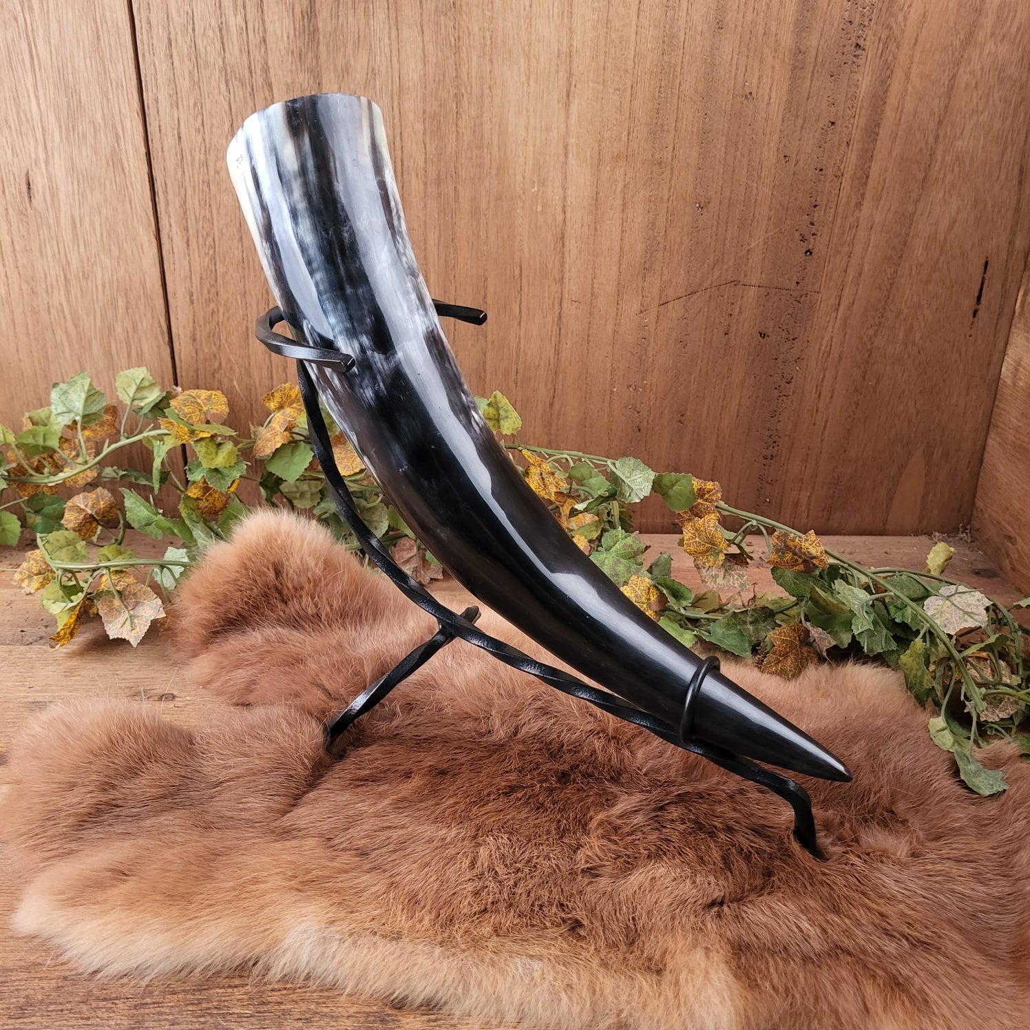 Drinking Horn Stand made of Steel - Forged