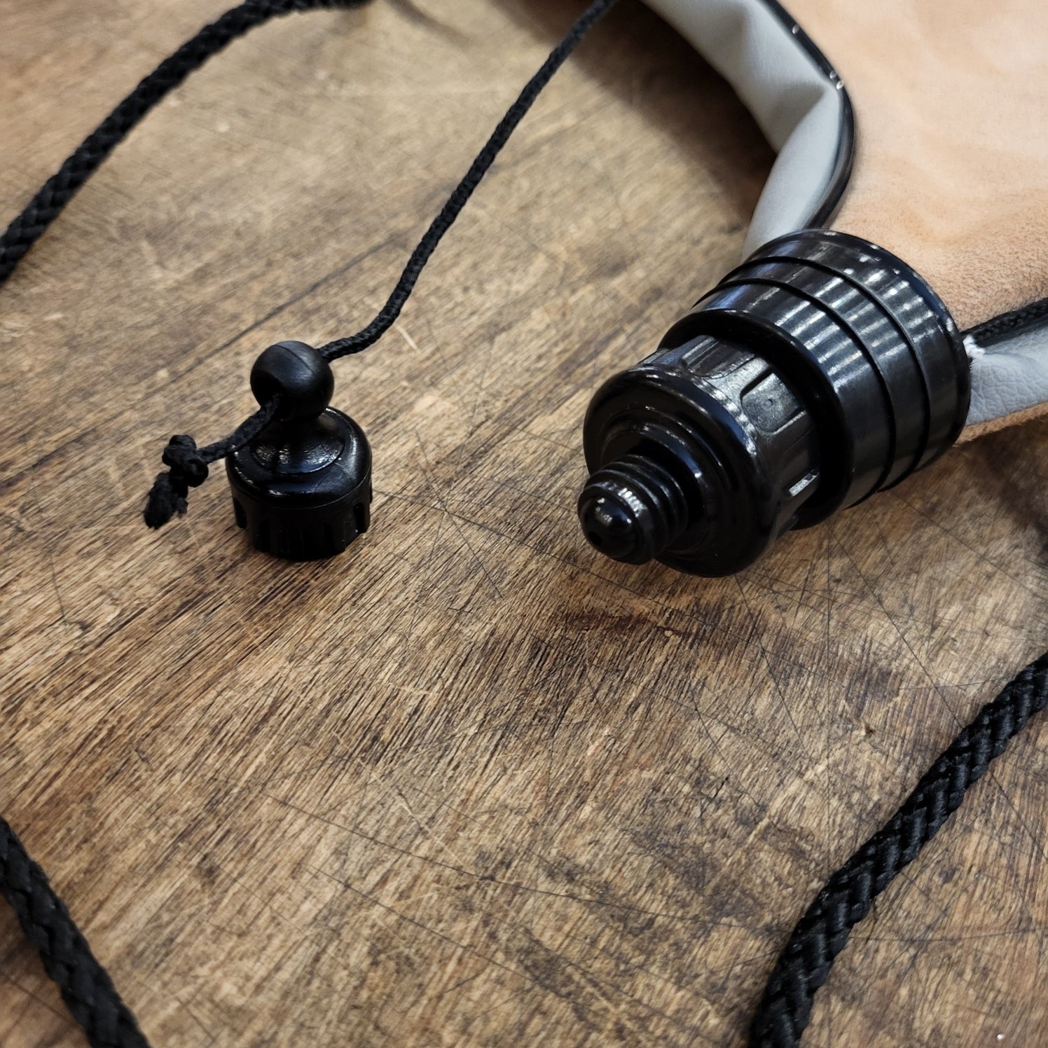 Leather drinking tube