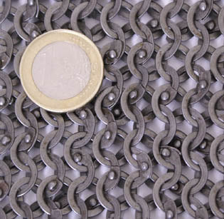 Medieval Chainmail Haubergeon 8 mm Flat Ring - riveted
