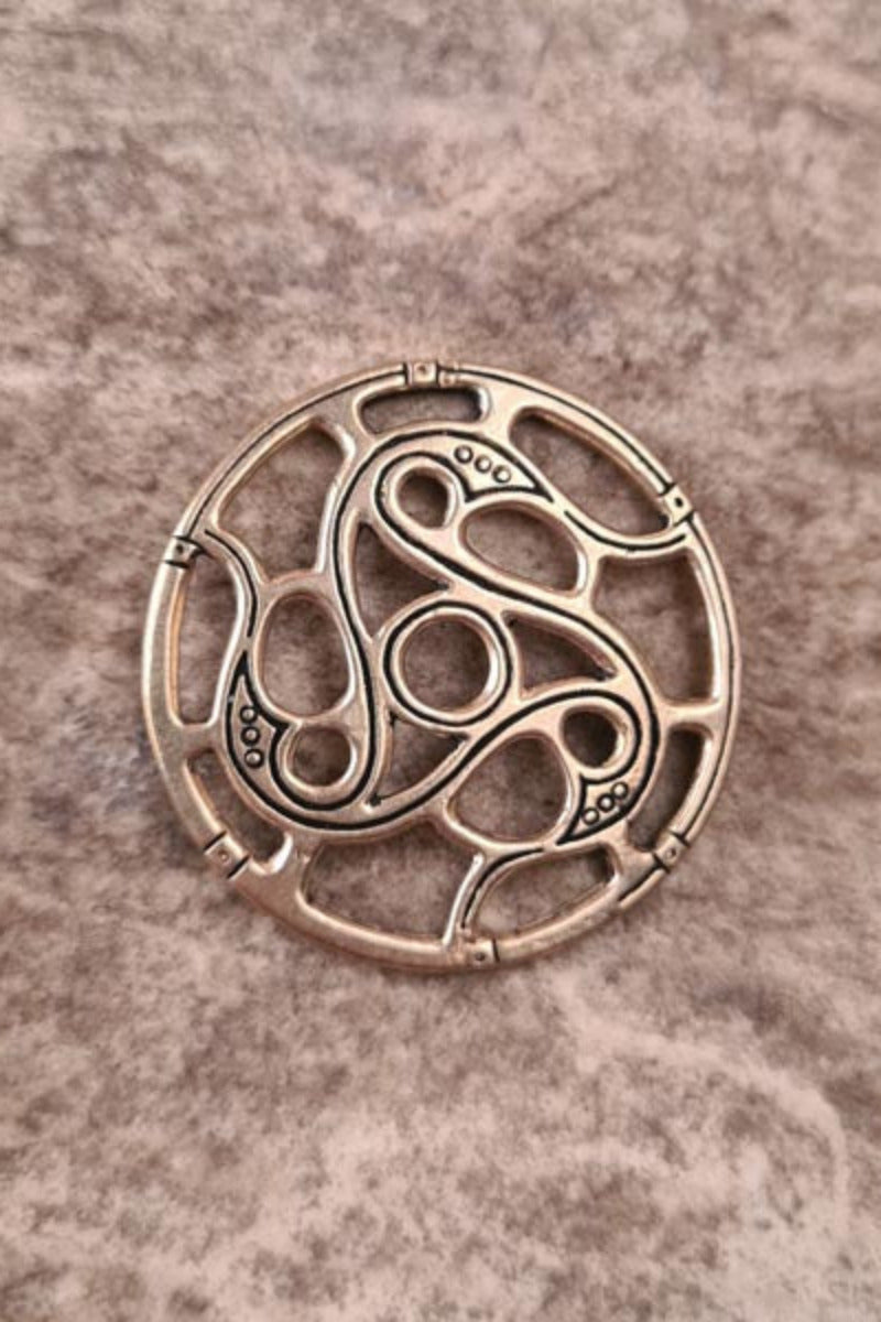 Vendelzeit Scheibenamulett Gotland aus Bronze - Replik
