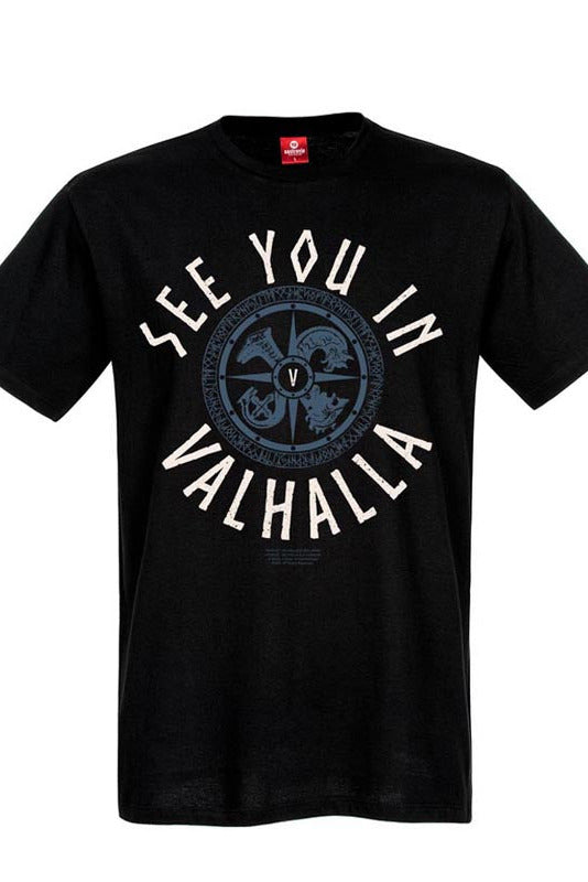 Vikings Valhalla T-Shirt See You In Valhalla schwarz